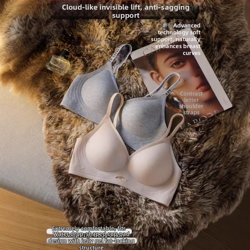 Bezšuvju krūšturis no kokvilnas, 3/4 kauss, elpojošs, dubultas fiksētas siksnas, aizmugurē ar četrām rindām āķīšu