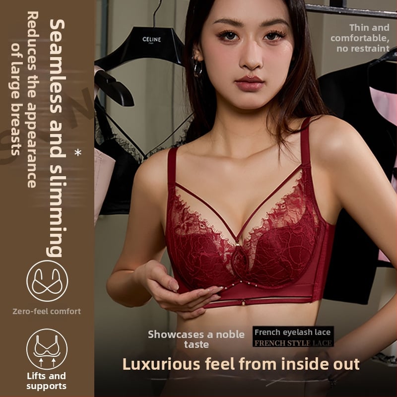 Csipkés melltartó szett acélkarikákkal, push-up, kosár 3/4, vékony formázott kosár, légáteresztő anyag, 65% nylon