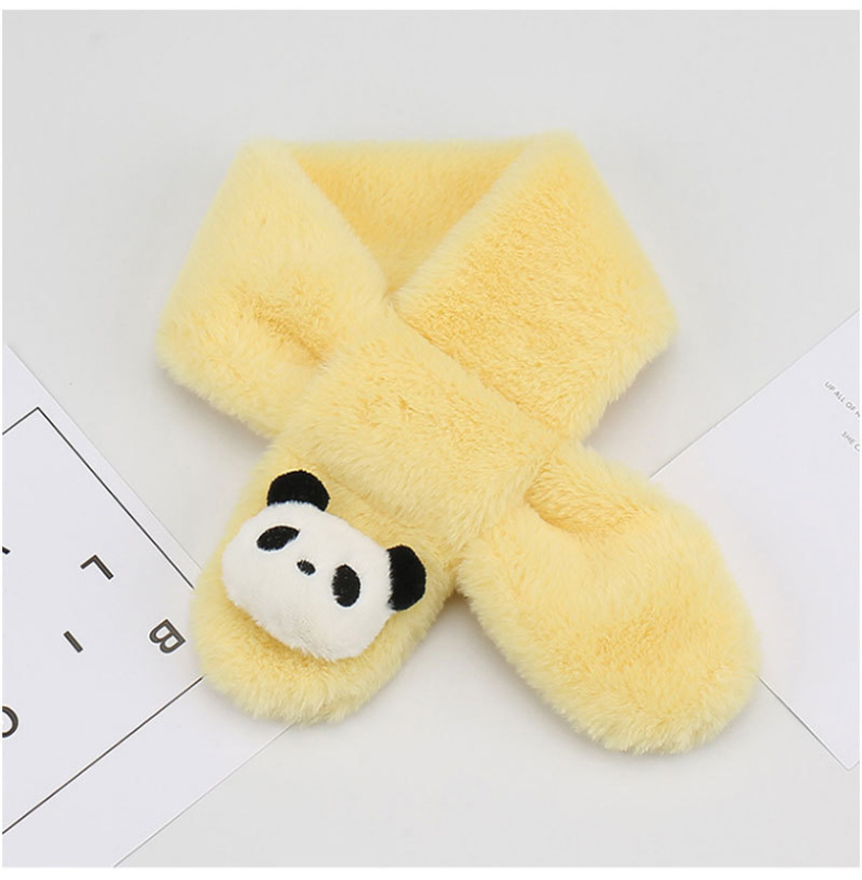 Bērnu šalle, unisex, poliesters, warp adījums, dzīvnieku raksts, karikatūras stils, uztur siltumu.