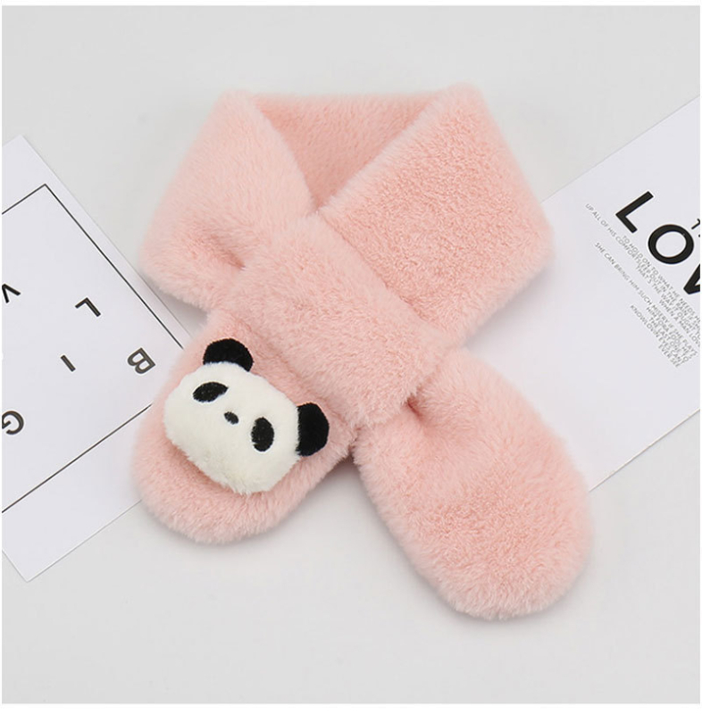 Bērnu šalle, unisex, poliesters, warp adījums, dzīvnieku raksts, karikatūras stils, uztur siltumu.