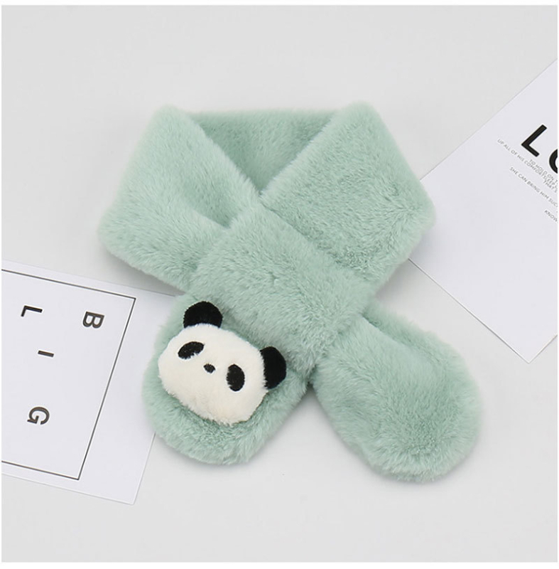 Bērnu šalle, unisex, poliesters, warp adījums, dzīvnieku raksts, karikatūras stils, uztur siltumu.