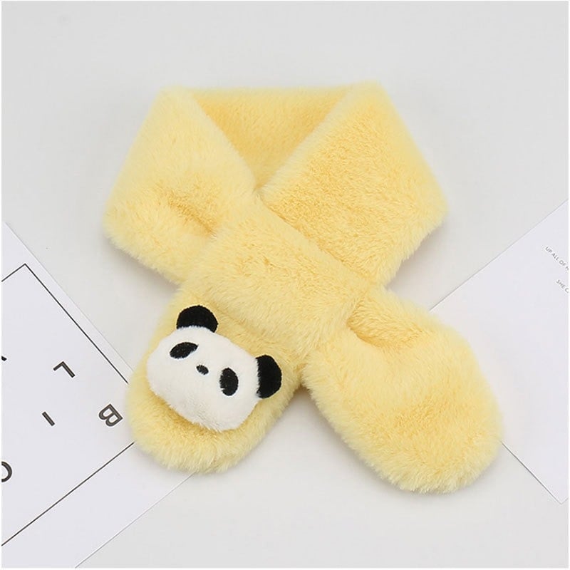 Bērnu šalle, unisex, poliesters, warp adījums, dzīvnieku raksts, karikatūras stils, uztur siltumu.