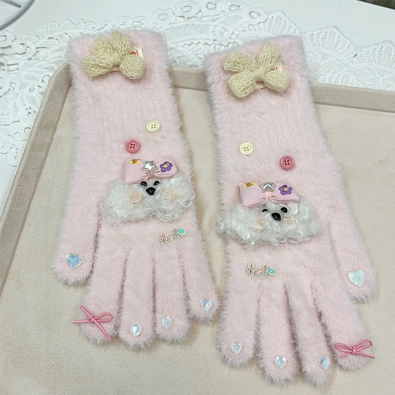 Meitenēm paredzēts rudens-ziemas vilnas aksesuāru komplekts: šalle, kakla sildītājs, matu klips, galvas lente, maska — Ziemas 2025