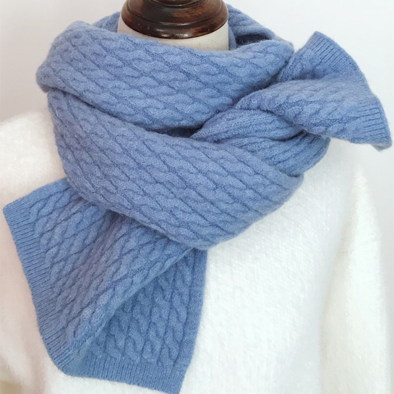 Ženski pleteni šal - warp-knit poliester, topao za zimu, marka Pei Yang Knitting, poliester 81–95%