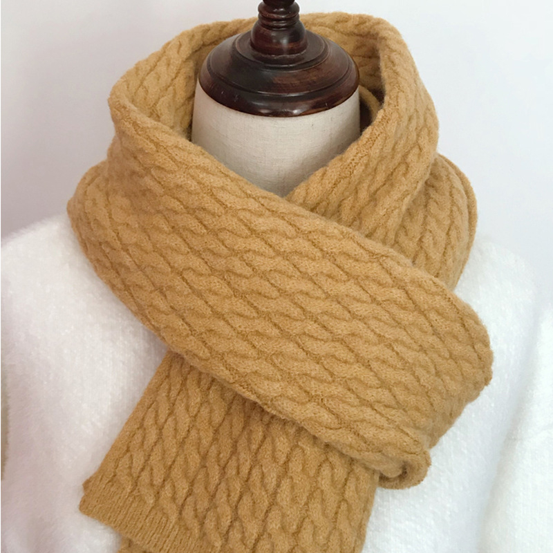Ženski pleteni šal - warp-knit poliester, topao za zimu, marka Pei Yang Knitting, poliester 81–95%