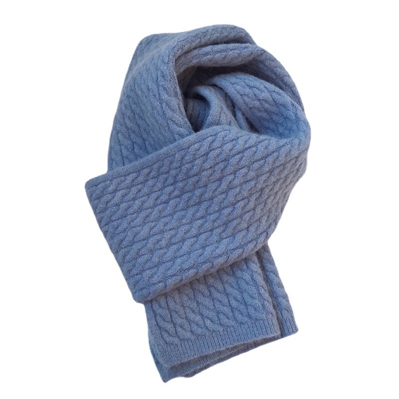 Ženski pleteni šal - warp-knit poliester, topao za zimu, marka Pei Yang Knitting, poliester 81–95%