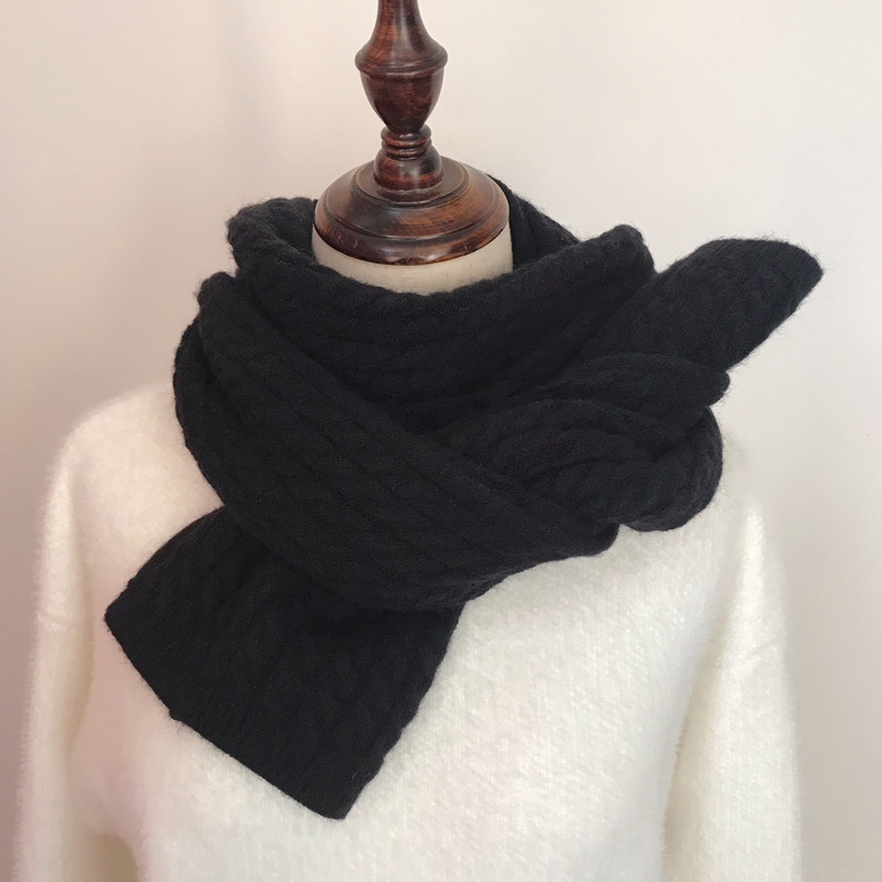 Ženski pleteni šal - warp-knit poliester, topao za zimu, marka Pei Yang Knitting, poliester 81–95%