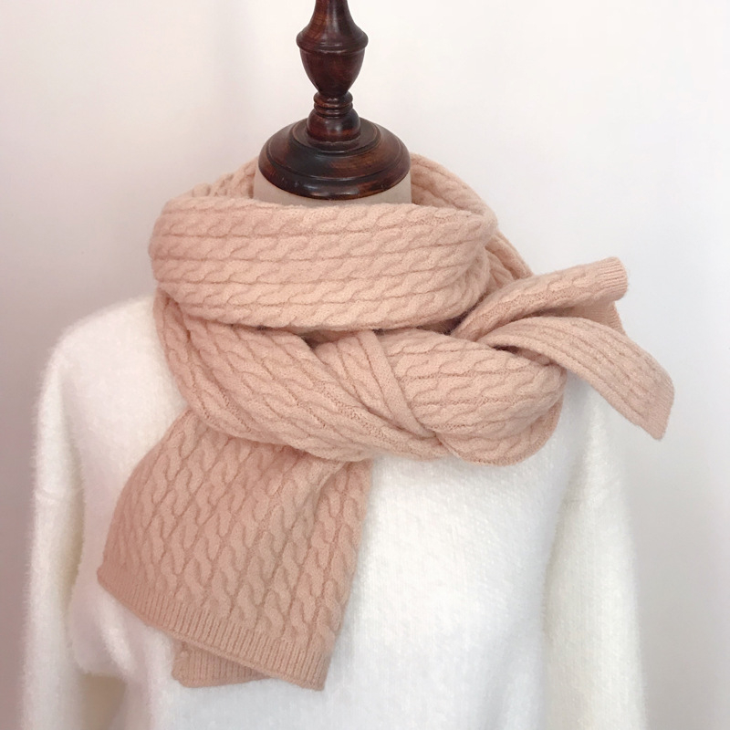 Ženski pleteni šal - warp-knit poliester, topao za zimu, marka Pei Yang Knitting, poliester 81–95%