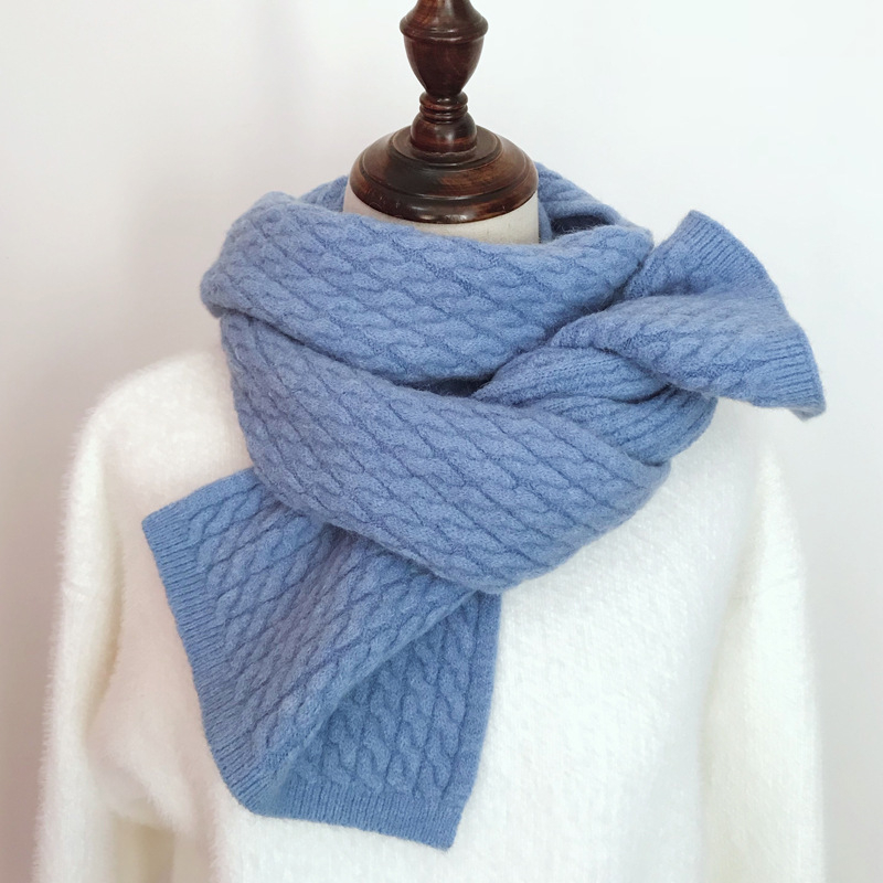 Ženski pleteni šal - warp-knit poliester, topao za zimu, marka Pei Yang Knitting, poliester 81–95%