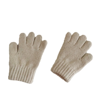 Penny Tong bērnu ziemas adītie pirkstu cimdi — universāls, vecums 1-4 gadi, saglabā siltumu, vienkrāsains raksts