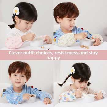 Bērnu pretnetīrības piedurknes ar karikatūras apdruku, ūdensizturīgas un elastīgas, poliestera un neilona materiāla, četrām sezonām