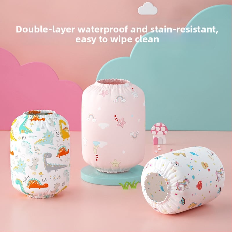 Bērnu pretnetīrības piedurknes ar karikatūras apdruku, ūdensizturīgas un elastīgas, poliestera un neilona materiāla, četrām sezonām