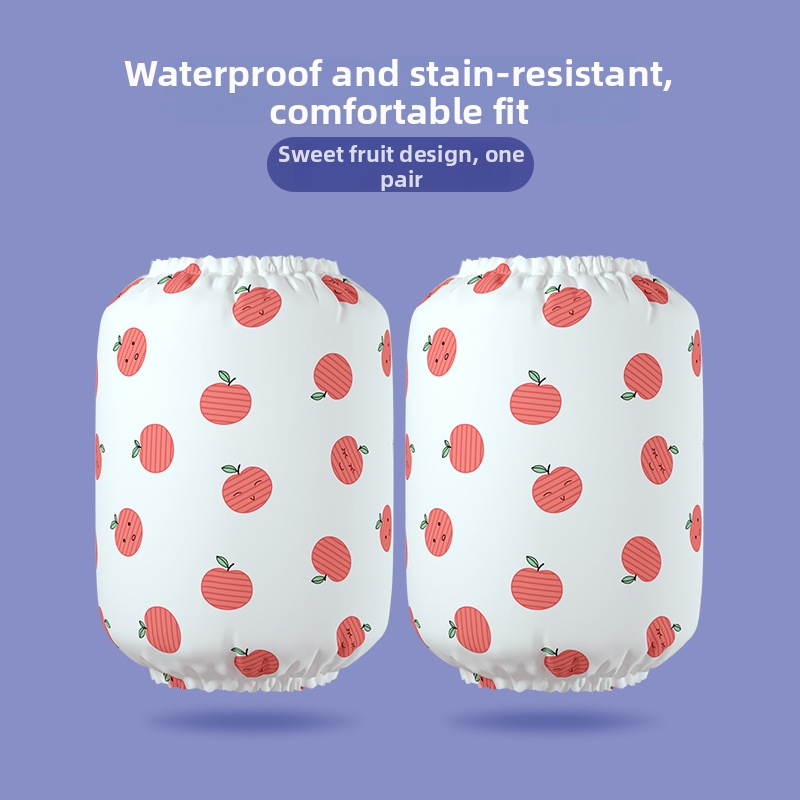 Bērnu pretnetīrības piedurknes ar karikatūras apdruku, ūdensizturīgas un elastīgas, poliestera un neilona materiāla, četrām sezonām