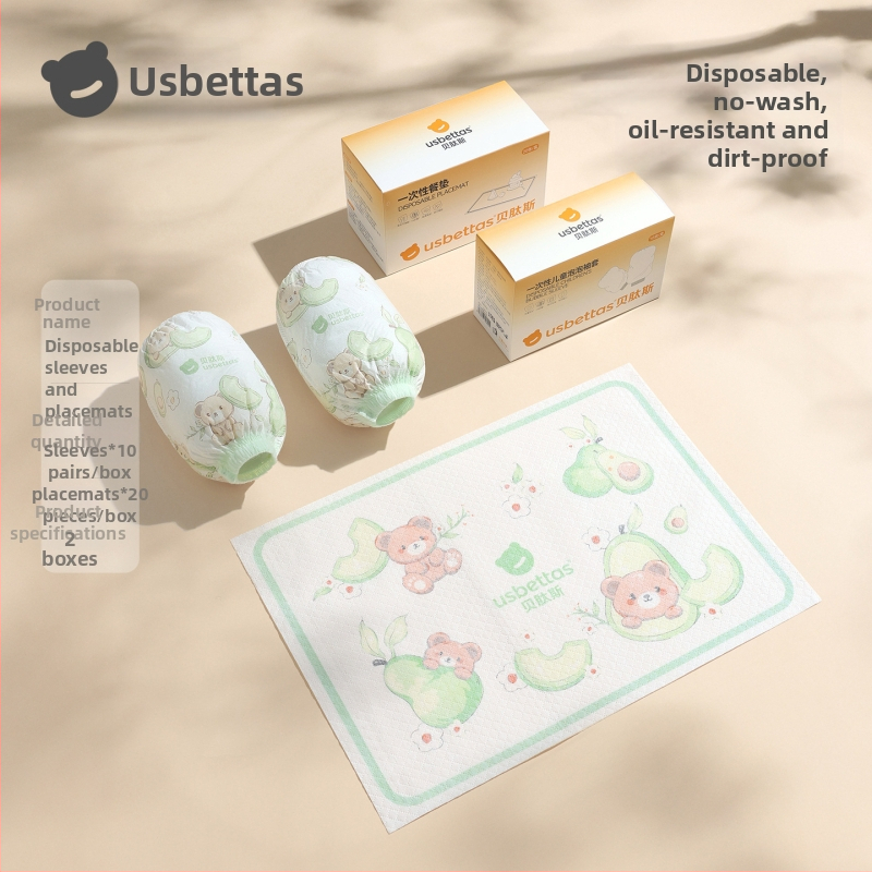 Bērnu vienreizējās roku aizsargi — ūdensnecaurlaidīgi, pret netīrumiem, eļļas izturīgi; karikatūra; Beites; materiāli: neaudums, PE plēve, spandex; vecuma grupa: līdz 1 gadam; sezona: ziema, pavasaris, rudens