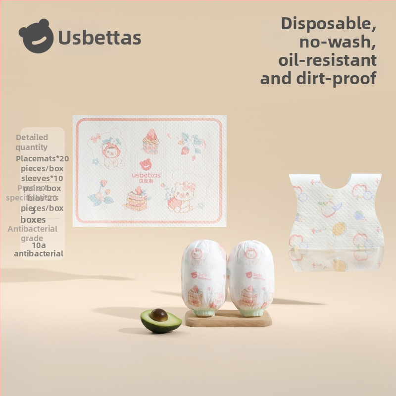 Bērnu vienreizējās roku aizsargi — ūdensnecaurlaidīgi, pret netīrumiem, eļļas izturīgi; karikatūra; Beites; materiāli: neaudums, PE plēve, spandex; vecuma grupa: līdz 1 gadam; sezona: ziema, pavasaris, rudens