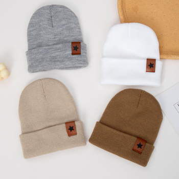 Pălărie tricotată pentru copii din acril, iarnă, cu stea cu cinci colțuri, caldă și rezistentă la vânt, în formă de dom, pentru vârste 2-4, 4-6, 8-10 și peste 10 ani.