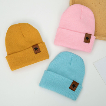 Pălărie tricotată pentru copii din acril, iarnă, cu stea cu cinci colțuri, caldă și rezistentă la vânt, în formă de dom, pentru vârste 2-4, 4-6, 8-10 și peste 10 ani.