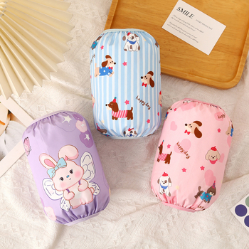 Bērnu ūdensizturīgi roku aizsargi ar karikatūras rakstu, piemēroti rudenim, ziemai un pavasarim, no poliestera, vecums 0-8 gadi