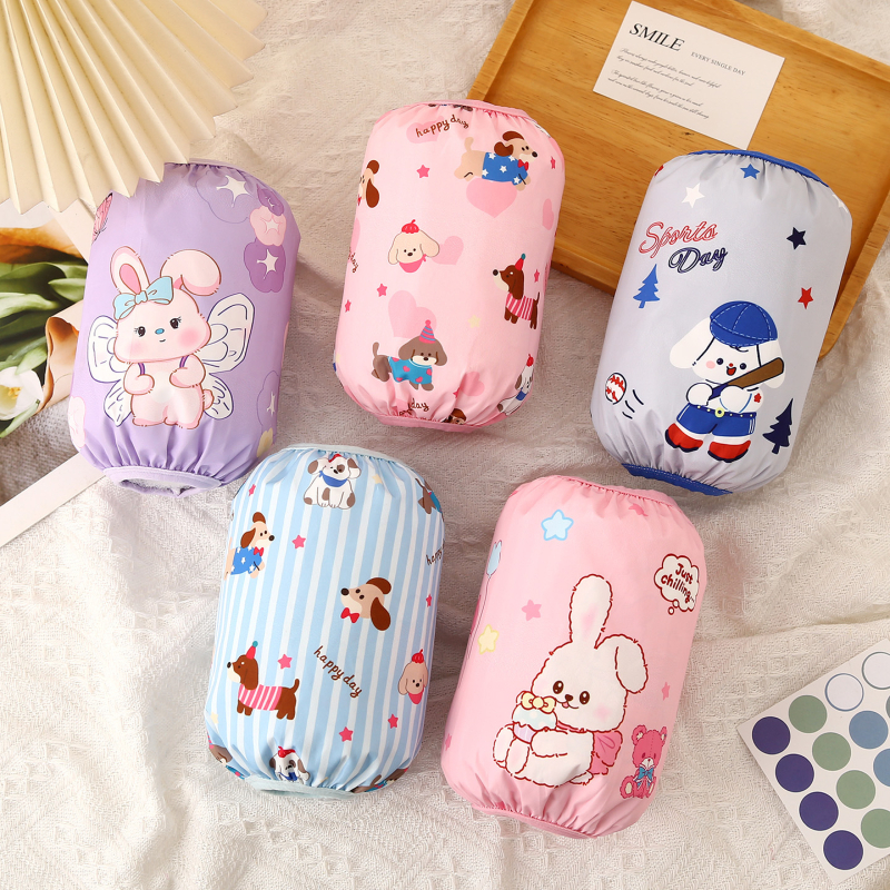 Bērnu ūdensizturīgi roku aizsargi ar karikatūras rakstu, piemēroti rudenim, ziemai un pavasarim, no poliestera, vecums 0-8 gadi