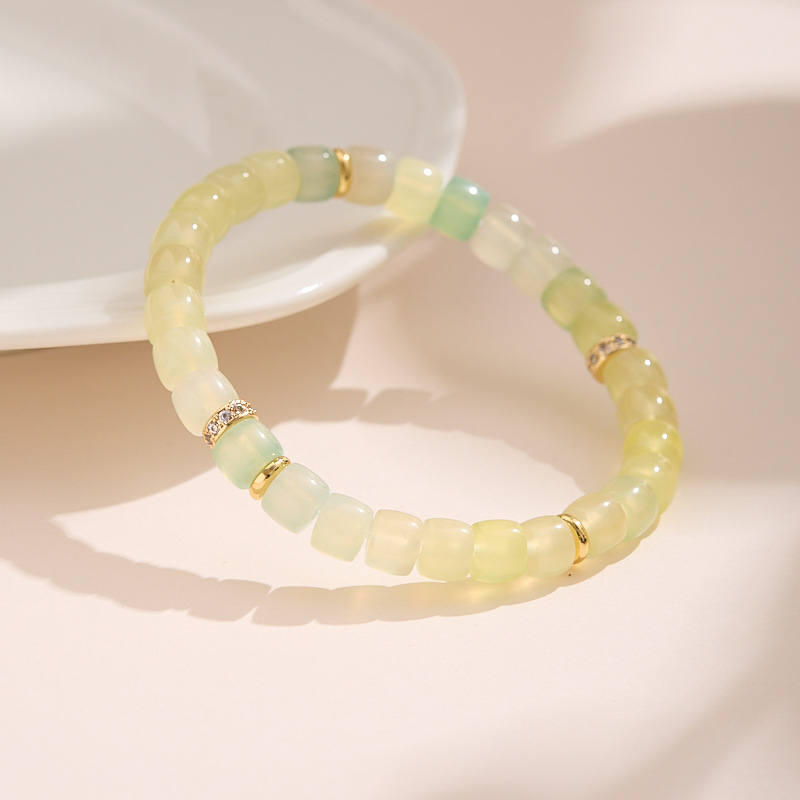 Brățară din pietre multiple, lucrată manual pentru femei — design geometric, inspirație naturală, Feiyi