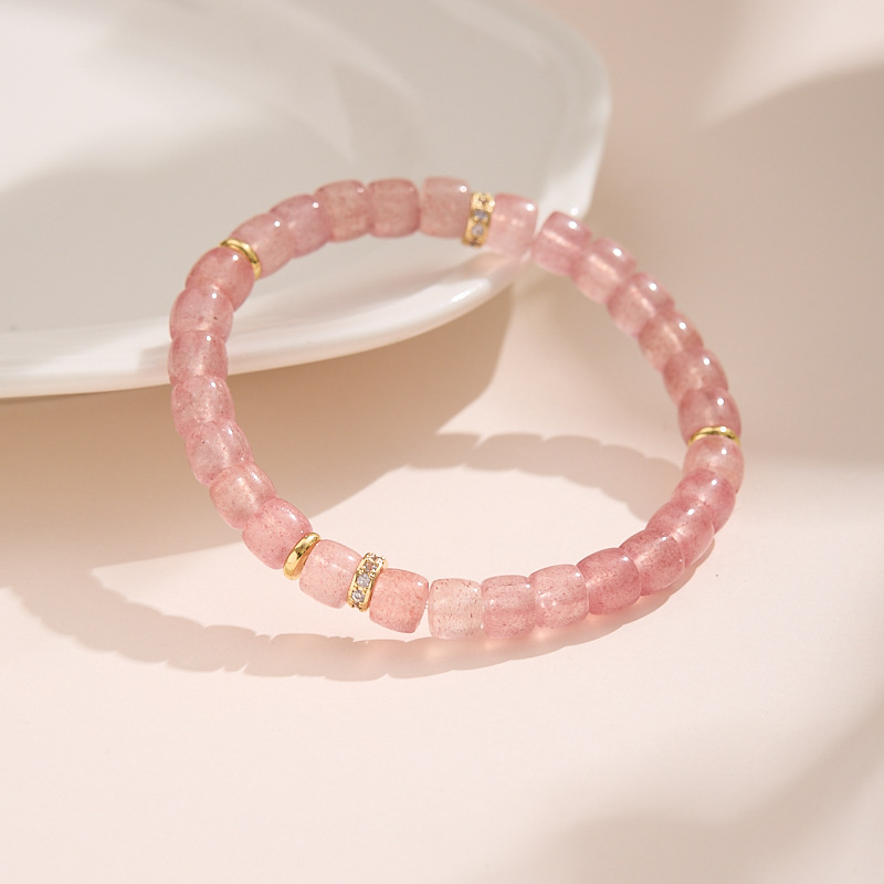 Brățară din pietre multiple, lucrată manual pentru femei — design geometric, inspirație naturală, Feiyi