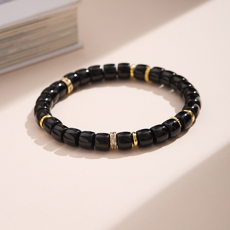 Brățară din pietre multiple, lucrată manual pentru femei — design geometric, inspirație naturală, Feiyi