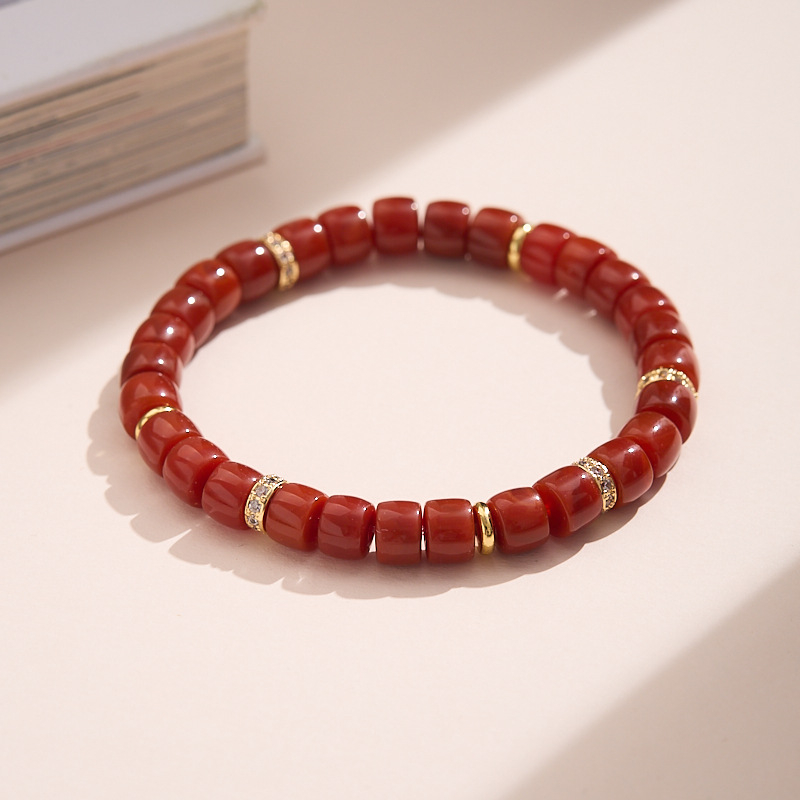 Brățară din pietre multiple, lucrată manual pentru femei — design geometric, inspirație naturală, Feiyi