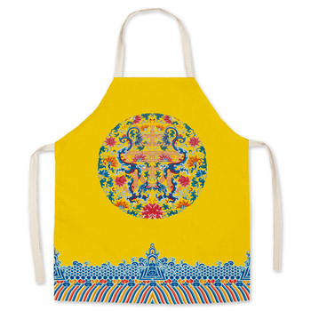 Virtuves priekšauts bez piedurknēm, noturīgs pret netīrumiem, poliesters, raksts ar rakstzīmēm (mūsdienīgs minimālisma stils)