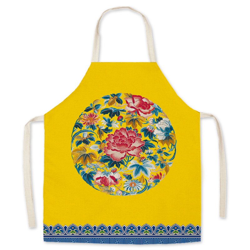 Virtuves priekšauts bez piedurknēm, noturīgs pret netīrumiem, poliesters, raksts ar rakstzīmēm (mūsdienīgs minimālisma stils)