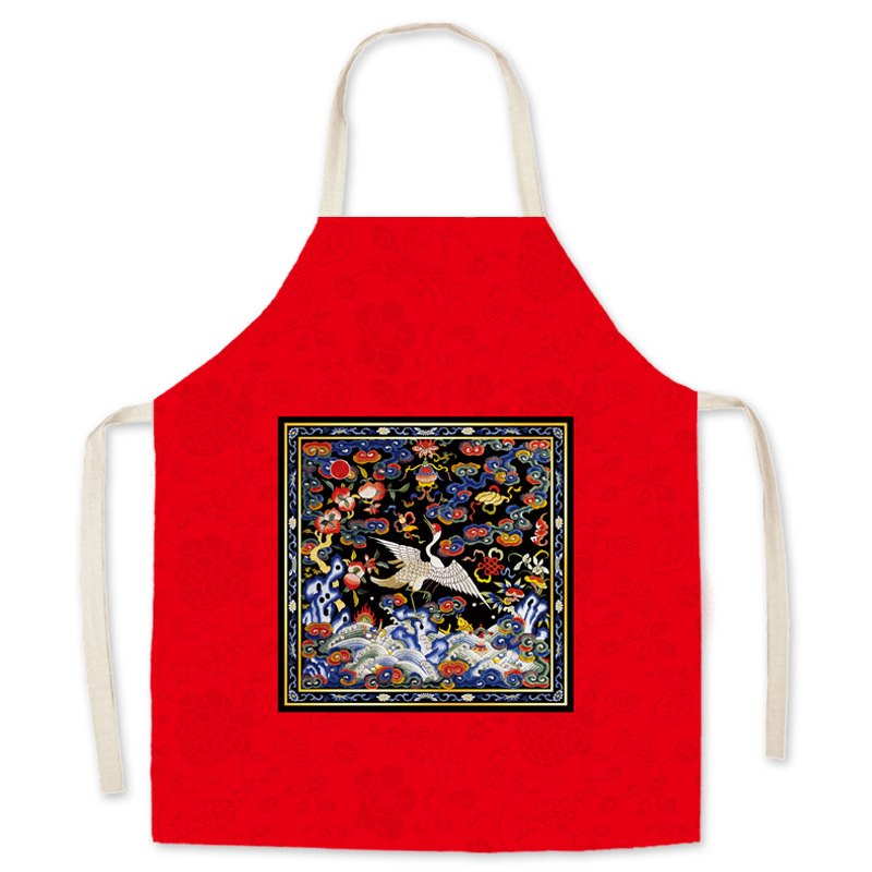 Virtuves priekšauts bez piedurknēm, noturīgs pret netīrumiem, poliesters, raksts ar rakstzīmēm (mūsdienīgs minimālisma stils)