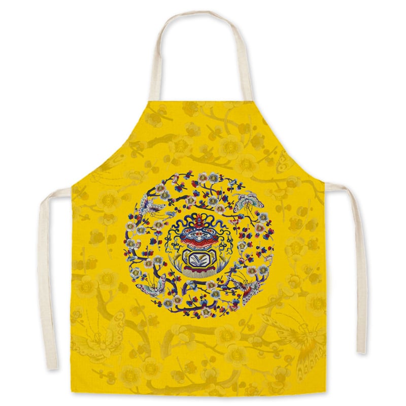 Virtuves priekšauts bez piedurknēm, noturīgs pret netīrumiem, poliesters, raksts ar rakstzīmēm (mūsdienīgs minimālisma stils)