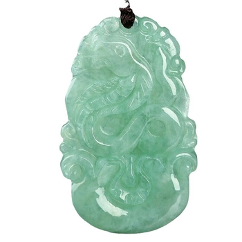 Nefrit privjesak s 12 znakova zodijaka iz Mjanmara, prirodni nefrit, kineski stil, unisex