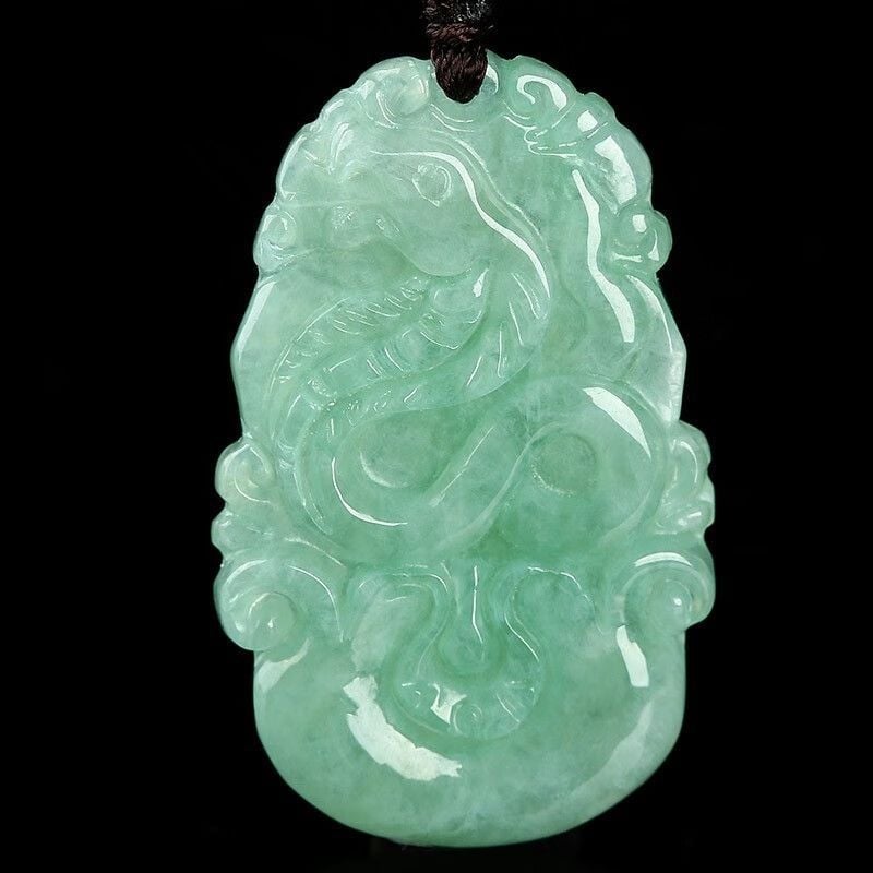 Nefrit privjesak s 12 znakova zodijaka iz Mjanmara, prirodni nefrit, kineski stil, unisex