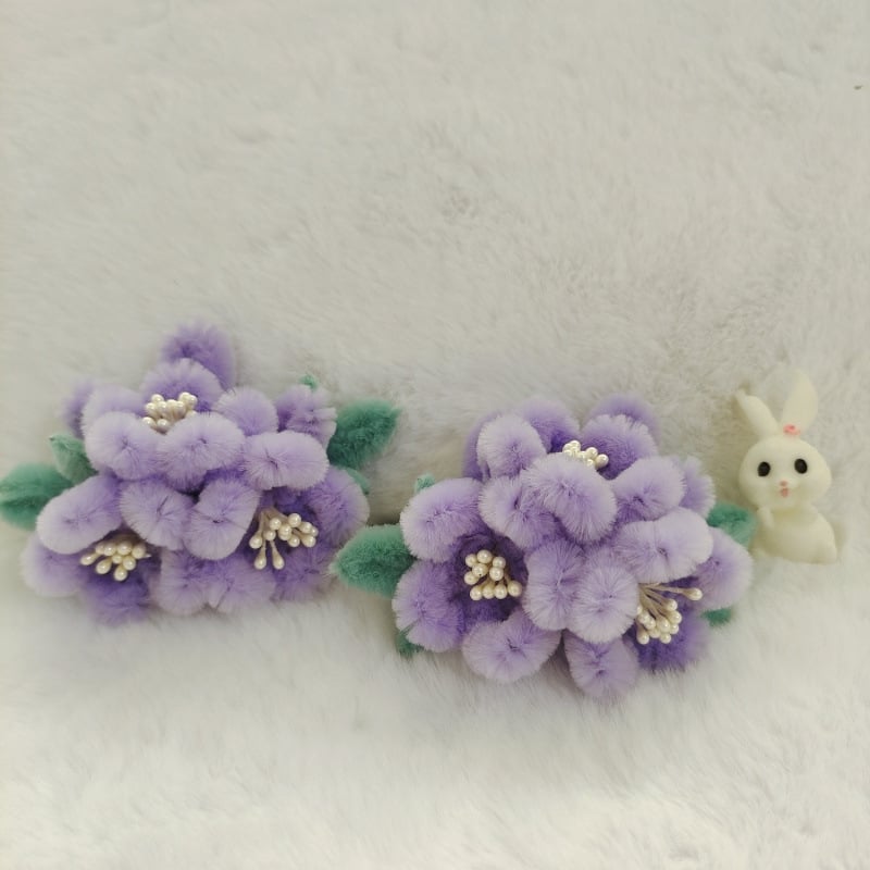 Okretna kopča za kosu s hanfu baršunastim cvijetom, nakit u starinskom stilu • Vrsta dragog kamena: topaz • Materijal ugradnje: Drugo • Godina/Sezona izdanja: jesen 2022 • Identifikacijski znak: domaća procjena