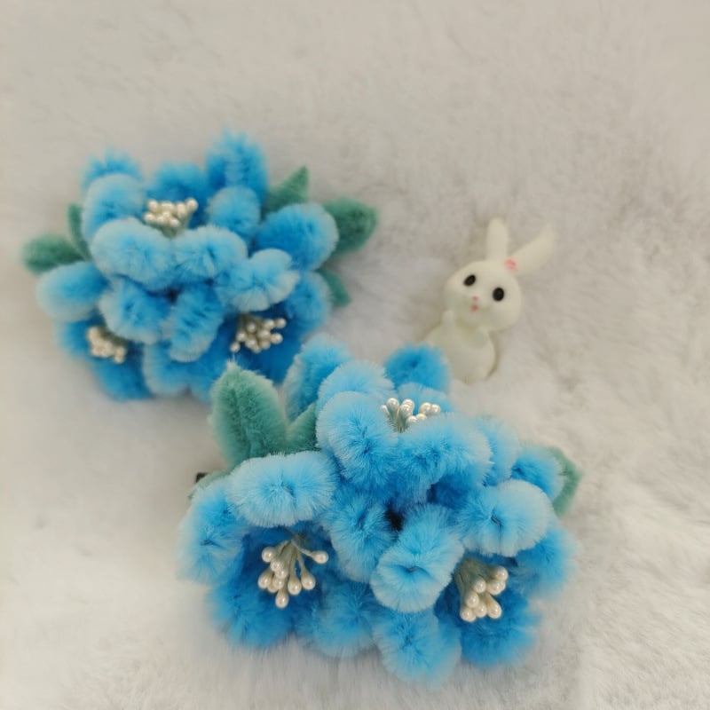 Okretna kopča za kosu s hanfu baršunastim cvijetom, nakit u starinskom stilu • Vrsta dragog kamena: topaz • Materijal ugradnje: Drugo • Godina/Sezona izdanja: jesen 2022 • Identifikacijski znak: domaća procjena