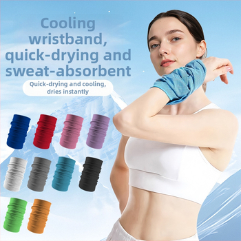 Āra skrējiena sporta dvielis – sviedru uzsūkšana, ātra žāvēšana, elpojošs, dzesējoša sajūta plaukstas locītavā, 40 g, 100% poliesters, logotipa drukāšana iespējama.