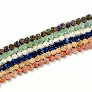 Crystal Flower apaļas dabas akmens pērlītes – brīvās pērlītes, zīmols XHYP