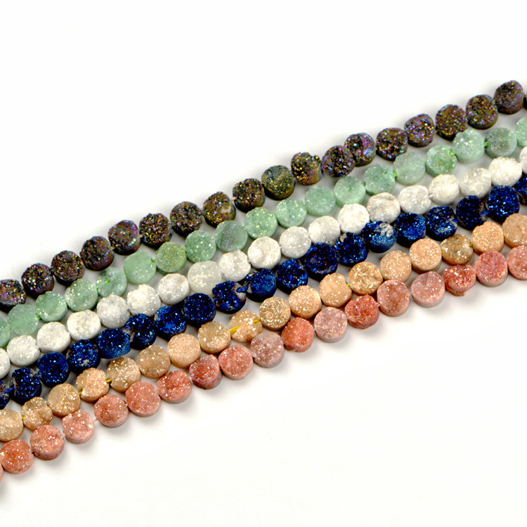 Crystal Flower apaļas dabas akmens pērlītes – brīvās pērlītes, zīmols XHYP