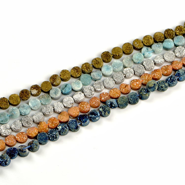 Crystal Flower apaļas dabas akmens pērlītes – brīvās pērlītes, zīmols XHYP