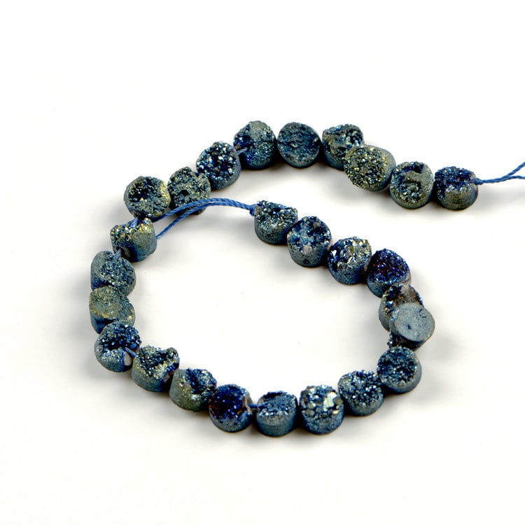 Crystal Flower apaļas dabas akmens pērlītes – brīvās pērlītes, zīmols XHYP