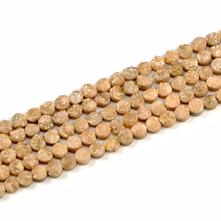 Crystal Flower apaļas dabas akmens pērlītes – brīvās pērlītes, zīmols XHYP