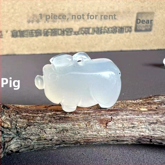 3D zodiako gyvūnai iš kalcedono – išgraviruoti ir poliruoti