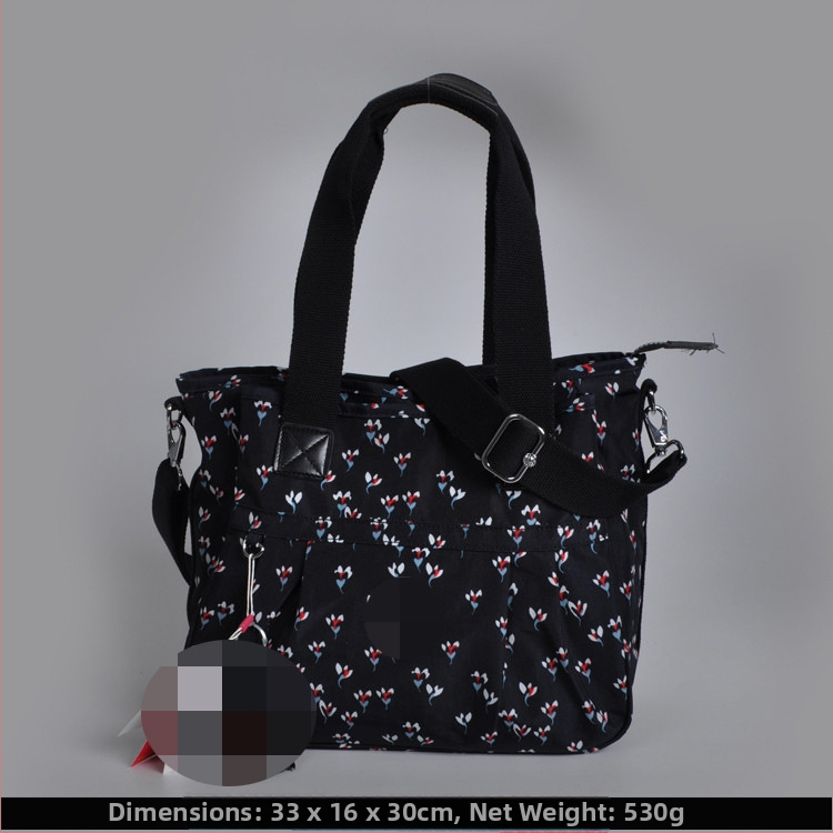 Õla kott crossbody – nailon, horisontaalne ruudu kuju, tõmblukukatte avamine, sisetaskud: tõmblukutasku, telefonitasku, ID-tasku, laminaat-tõmbluktasku, kaamera-tasku, vooder nailon