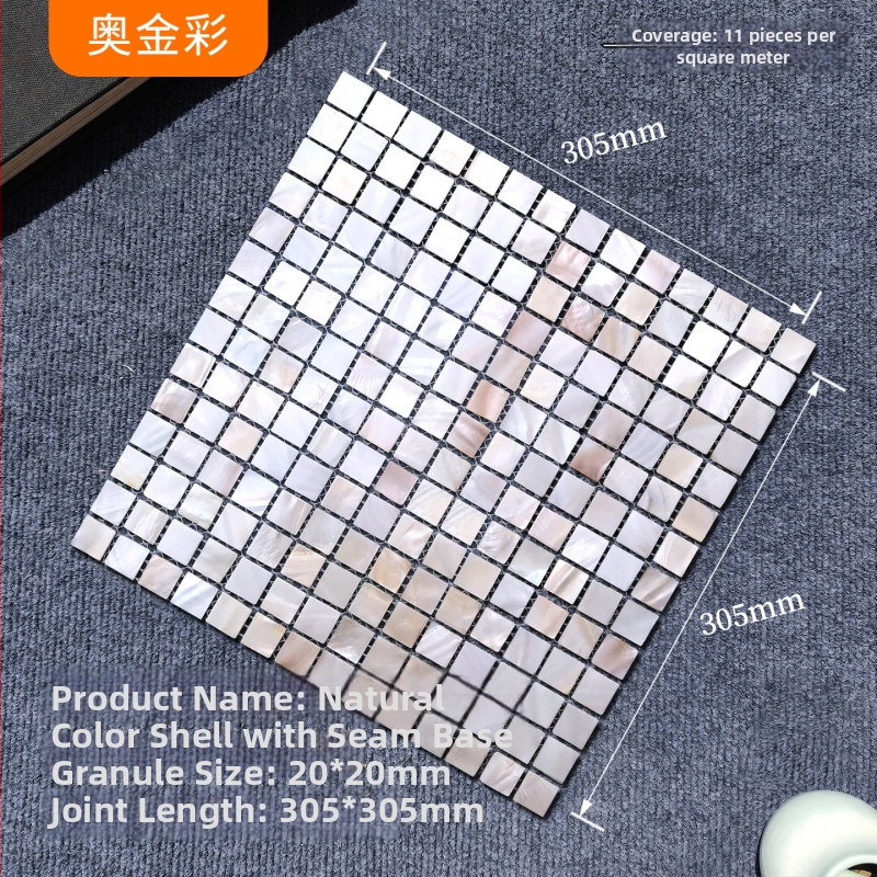 Čauru mozaīka ar pašlīmējošu iekšējai sienai — puzles raksts, ūdensnecaurlaidīgs, spīdīga virsma (Materiāls: Čaura; Modelis: Puzzle; Īpašais nolūks: Ūdensnecaurlaidīgs; Piemērojams: Iekšējā siena; Virsma: Spīdīga)