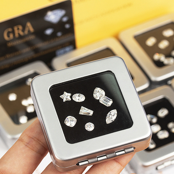 Moissanit Geometrinis pakabukas, VVS skaidrumas, tikslus pjovimas, pritaikoma