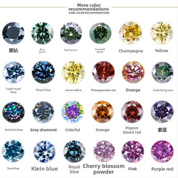 Moissanit Geometrinis pakabukas, VVS skaidrumas, tikslus pjovimas, pritaikoma