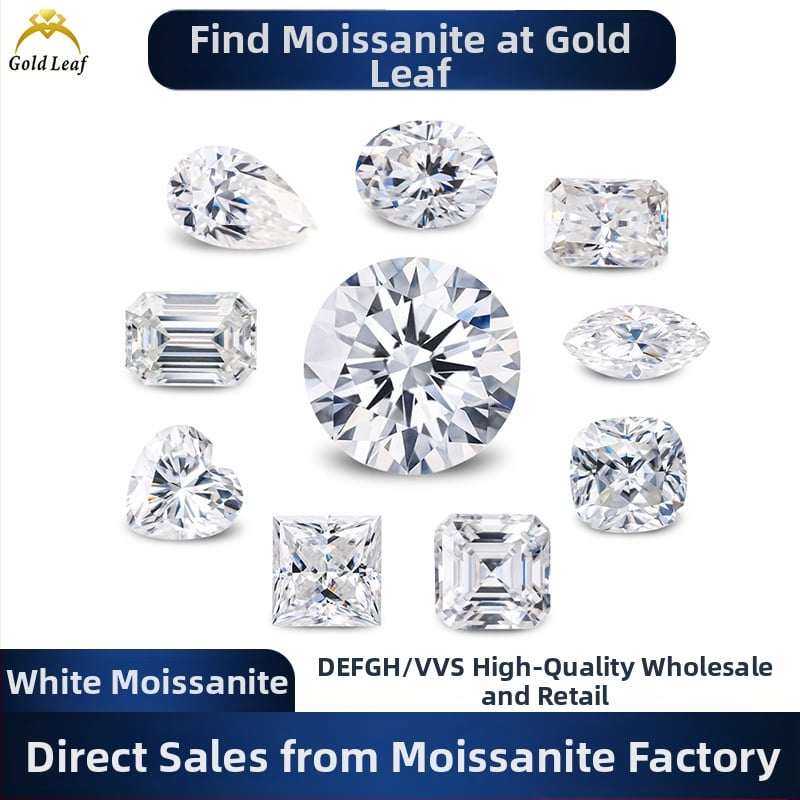 Moissanit Geometrinis pakabukas, VVS skaidrumas, tikslus pjovimas, pritaikoma