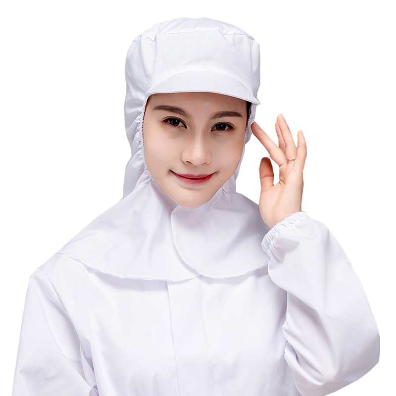 Unisex medvilninė puloverinė kepurė su gobtuvu ir trumpu kraštu, dulkių atsparumas maisto gamybai; logotipo pritaikymas