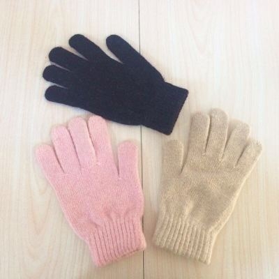 DIY set rukavica za roditelje i djecu s pet prstiju – pletene rukavice za odrasle, unisex, zima