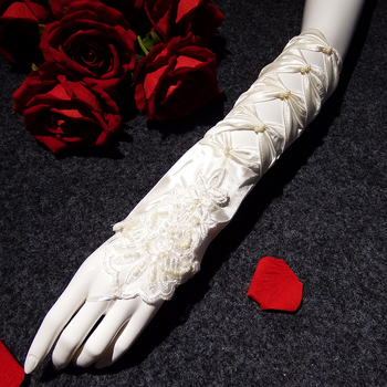 Vjenčane dugačke čipkaste rukavice za žene, dekorativne, za sve sezone, proljeće 2021